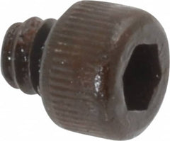 Value Collection - #6-32 UNC Hex Socket Drive, Socket Cap Screw - Alloy Steel, Black Oxide Finish, Fully Threaded, 1/8" Length Under Head - Makers Industrial Supply