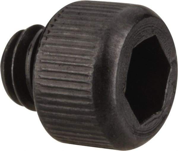 Value Collection - #8-32 UNC Hex Socket Drive, Socket Cap Screw - Alloy Steel, Black Oxide Finish, Fully Threaded, 1/8" Length Under Head - Makers Industrial Supply