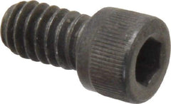 Value Collection - 1/4-20 UNC Hex Socket Drive, Socket Cap Screw - Alloy Steel, Black Oxide Finish, Fully Threaded, 7/16" Length Under Head - Makers Industrial Supply