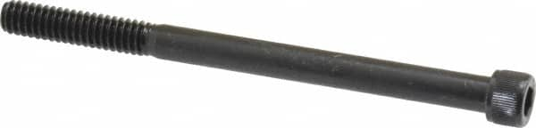 Value Collection - 1/4-20 UNC Hex Socket Drive, Socket Cap Screw - Alloy Steel, Black Oxide Finish, Partially Threaded, 3-1/2" Length Under Head - Makers Industrial Supply