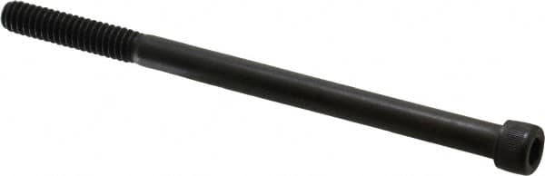 Value Collection - 1/4-20 UNC Hex Socket Drive, Socket Cap Screw - Alloy Steel, Black Oxide Finish, Partially Threaded, 4" Length Under Head - Makers Industrial Supply