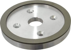 Made in USA - 6" Diam, 1-1/4" Hole Size, 3/4" Overall Thickness, 150 Grit, Type 6 Tool & Cutter Grinding Wheel - Very Fine Grade, Diamond - Makers Industrial Supply