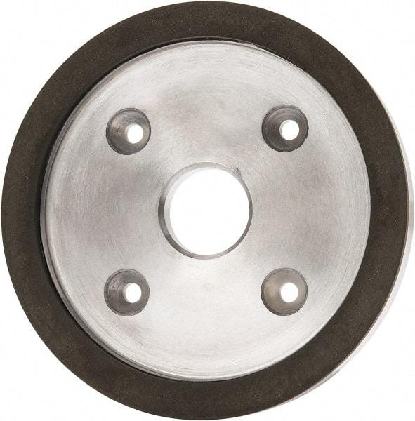 Made in USA - 6" Diam, 1-1/4" Hole Size, 3/4" Overall Thickness, 220 Grit, Type 6 Tool & Cutter Grinding Wheel - Very Fine Grade, Diamond - Makers Industrial Supply