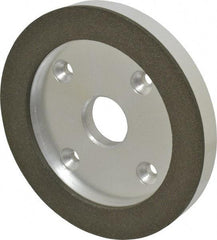 Made in USA - 6" Diam, 1-1/4" Hole Size, 3/4" Overall Thickness, 100 Grit, Type 6 Tool & Cutter Grinding Wheel - Fine Grade, Diamond