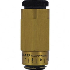 Mead - 1/4" NPTF Threaded Flow Control Valve - 0 to 250 psi & Aluminum Material - Makers Industrial Supply