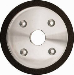 Made in USA - 6" Diam, 1-1/4" Hole Size, 3/4" Overall Thickness, 100 Grit, Type 6 Tool & Cutter Grinding Wheel - Fine Grade, Diamond - Makers Industrial Supply