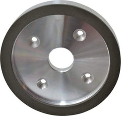 Made in USA - 6" Diam, 1-1/4" Hole Size, 3/4" Overall Thickness, 220 Grit, Type 6 Tool & Cutter Grinding Wheel - Very Fine Grade, Diamond - Makers Industrial Supply