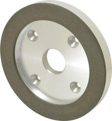 Made in USA - 6" Diam, 1-1/4" Hole Size, 3/4" Overall Thickness, 100 Grit, Type 6 Tool & Cutter Grinding Wheel - Fine Grade, Diamond - Makers Industrial Supply