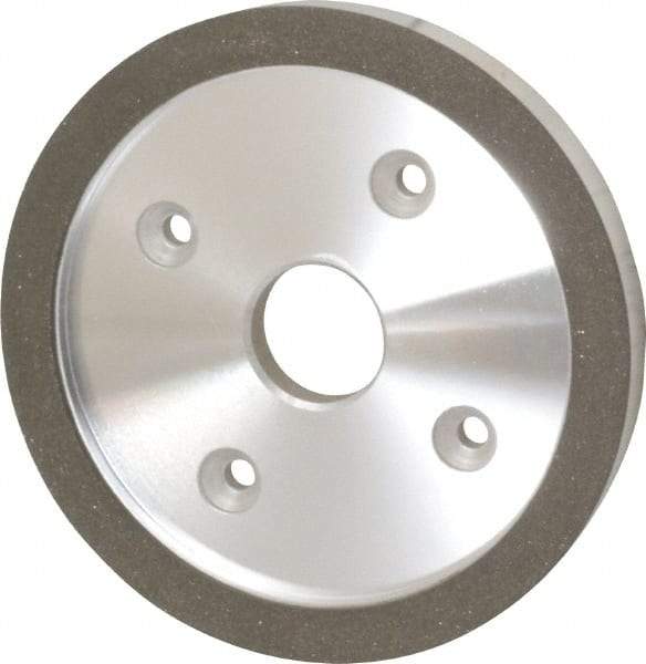 Made in USA - 6" Diam, 1-1/4" Hole Size, 3/4" Overall Thickness, 100 Grit, Type 6 Tool & Cutter Grinding Wheel - Fine Grade, Diamond - Makers Industrial Supply