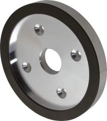 Made in USA - 6" Diam, 1-1/4" Hole Size, 3/4" Overall Thickness, 150 Grit, Type 6 Tool & Cutter Grinding Wheel - Very Fine Grade, Diamond - Makers Industrial Supply