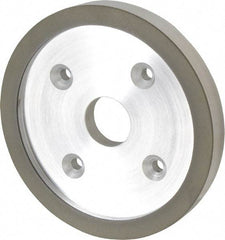 Made in USA - 6" Diam, 1-1/4" Hole Size, 3/4" Overall Thickness, 220 Grit, Type 6 Tool & Cutter Grinding Wheel - Very Fine Grade, Diamond - Makers Industrial Supply