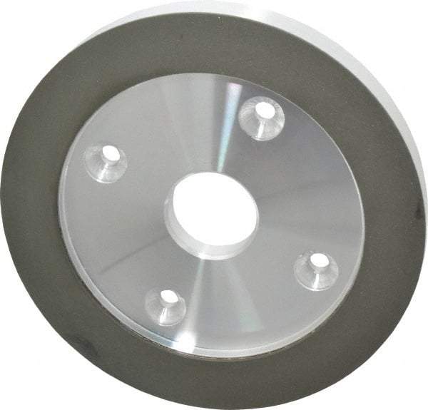 Made in USA - 6" Diam, 1-1/4" Hole Size, 3/4" Overall Thickness, 220 Grit, Type 6 Tool & Cutter Grinding Wheel - Very Fine Grade, Diamond - Makers Industrial Supply