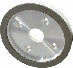 Made in USA - 6" Diam, 1-1/4" Hole Size, 3/4" Overall Thickness, 100 Grit, Type 6 Tool & Cutter Grinding Wheel - Fine Grade, Diamond - Makers Industrial Supply