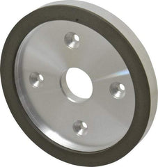 Made in USA - 6" Diam, 1-1/4" Hole Size, 3/4" Overall Thickness, 220 Grit, Type 6 Tool & Cutter Grinding Wheel - Very Fine Grade, Diamond - Makers Industrial Supply