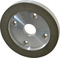 Made in USA - 6" Diam, 1-1/4" Hole Size, 3/4" Overall Thickness, 100 Grit, Type 6 Tool & Cutter Grinding Wheel - Fine Grade, Diamond - Makers Industrial Supply