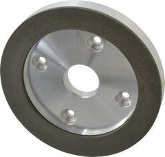 Made in USA - 6" Diam, 1-1/4" Hole Size, 3/4" Overall Thickness, 220 Grit, Type 6 Tool & Cutter Grinding Wheel - Very Fine Grade, Diamond - Makers Industrial Supply