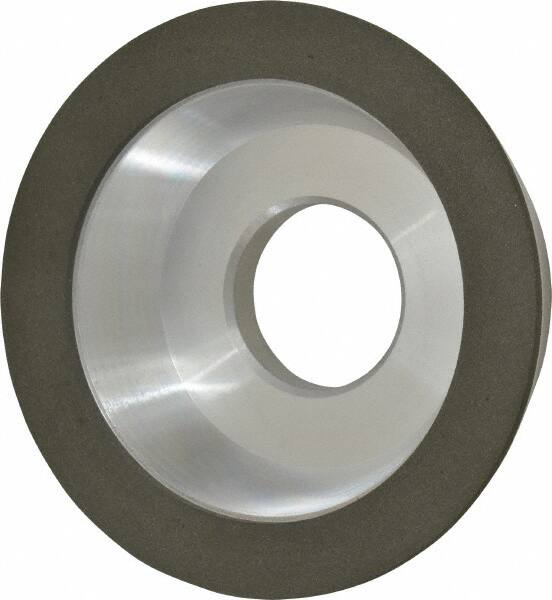 Made in USA - 4" Diam, 1-1/4" Hole Size, 1-1/4" Overall Thickness, 150 Grit, Type 11 Tool & Cutter Grinding Wheel - Very Fine Grade, Diamond - Makers Industrial Supply