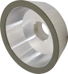 Made in USA - 5" Diam, 1-1/4" Hole Size, 1-3/4" Overall Thickness, 150 Grit, Type 11 Tool & Cutter Grinding Wheel - Very Fine Grade, Diamond - Makers Industrial Supply