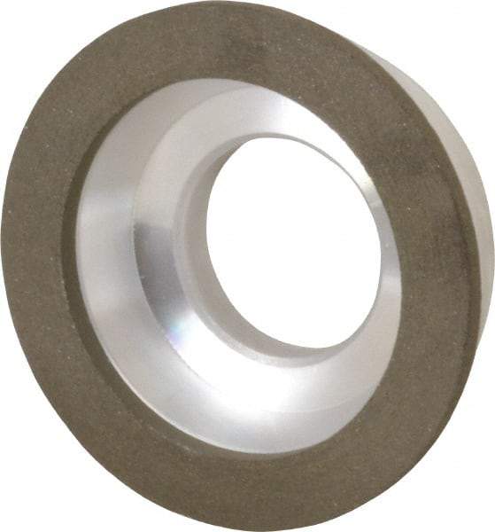 Made in USA - 3" Diam, 1-1/4" Hole Size, 7/8" Overall Thickness, 100 Grit, Type 11 Tool & Cutter Grinding Wheel - Fine Grade, Diamond - Makers Industrial Supply