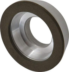 Made in USA - 3" Diam, 1-1/4" Hole Size, 7/8" Overall Thickness, 220 Grit, Type 11 Tool & Cutter Grinding Wheel - Very Fine Grade, Diamond - Makers Industrial Supply