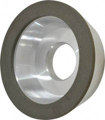 Made in USA - 4" Diam, 1-1/4" Hole Size, 1-1/4" Overall Thickness, 150 Grit, Type 11 Tool & Cutter Grinding Wheel - Very Fine Grade, Diamond - Makers Industrial Supply