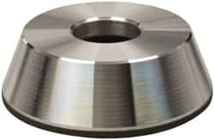 Made in USA - 4" Diam, 1-1/4" Hole Size, 1-1/4" Overall Thickness, 220 Grit, Type 11 Tool & Cutter Grinding Wheel - Very Fine Grade, Diamond - Makers Industrial Supply