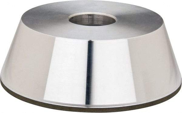 Made in USA - 5" Diam, 1-1/4" Hole Size, 1-3/4" Overall Thickness, 220 Grit, Type 11 Tool & Cutter Grinding Wheel - Very Fine Grade, Diamond - Makers Industrial Supply