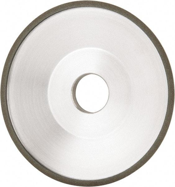 Made in USA - 6" Diam, 1-1/4" Hole Size, 1" Overall Thickness, 100 Grit, Type 12 Tool & Cutter Grinding Wheel - Fine Grade, Diamond - Makers Industrial Supply