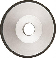 Made in USA - 6" Diam, 1-1/4" Hole Size, 1" Overall Thickness, 150 Grit, Type 12 Tool & Cutter Grinding Wheel - Very Fine Grade, Diamond - Makers Industrial Supply