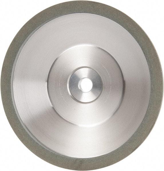 Made in USA - 6" Diam, 1-1/4" Hole Size, 1" Overall Thickness, 100 Grit, Type 12 Tool & Cutter Grinding Wheel - Fine Grade, Diamond - Makers Industrial Supply