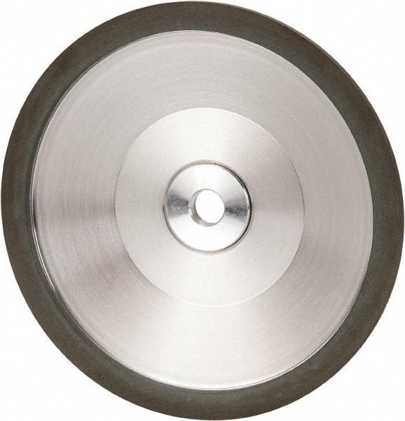 Made in USA - 6" Diam, 1-1/4" Hole Size, 1" Overall Thickness, 220 Grit, Type 12 Tool & Cutter Grinding Wheel - Very Fine Grade, Diamond - Makers Industrial Supply