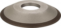 Made in USA - 4" Diam, 1-1/4" Hole Size, 1/2" Overall Thickness, 150 Grit, Type 12 Tool & Cutter Grinding Wheel - Very Fine Grade, Diamond - Makers Industrial Supply