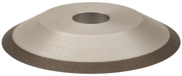 Made in USA - 6" Diam, 1-1/4" Hole Size, 3/4" Overall Thickness, 100 Grit, Type 12 Tool & Cutter Grinding Wheel - Fine Grade, Diamond - Makers Industrial Supply