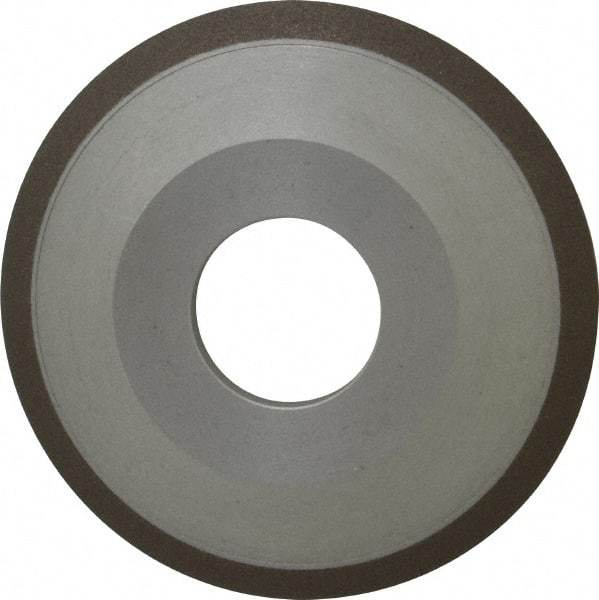 Made in USA - 4" Diam, 1-1/4" Hole Size, 1/2" Overall Thickness, 150 Grit, Type 12 Tool & Cutter Grinding Wheel - Very Fine Grade, Diamond - Makers Industrial Supply