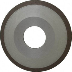 Made in USA - 4" Diam, 1-1/4" Hole Size, 1/2" Overall Thickness, 150 Grit, Type 12 Tool & Cutter Grinding Wheel - Very Fine Grade, Diamond - Makers Industrial Supply