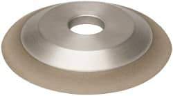 Made in USA - 6" Diam, 1-1/4" Hole Size, 3/4" Overall Thickness, 100 Grit, Type 12 Tool & Cutter Grinding Wheel - Fine Grade, Diamond - Makers Industrial Supply