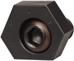 Mitee-Bite - 1 to 6mm Hex, 1/2-13 Stud Thread, Irregular Hex Clamp - 0.394" Hex Height, 4,000 Lb Holding Force, 1" Thread Length, 65 Ft/Lb Torque - Makers Industrial Supply