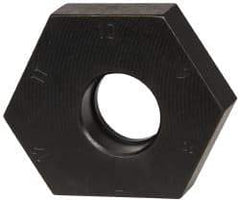 Mitee-Bite - 7 to 12mm Hex, 1/2-13 Stud Thread, Irregular Hex Clamp - 0.394" Hex Height, 4,000 Lb Holding Force, 1" Thread Length, 65 Ft/Lb Torque - Makers Industrial Supply