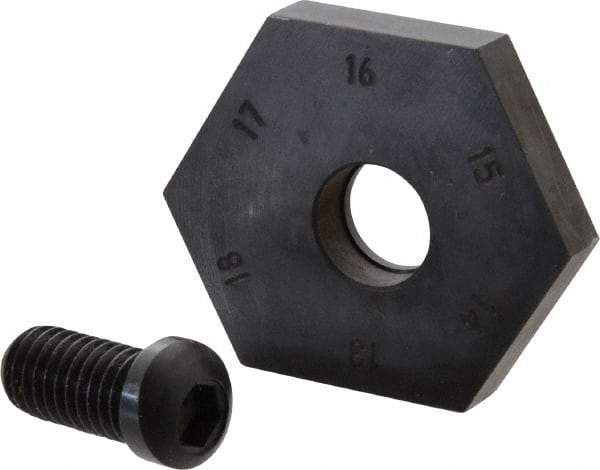 Mitee-Bite - 13 to 17mm Hex, 1/2-13 Stud Thread, Irregular Hex Clamp - 0.394" Hex Height, 4,000 Lb Holding Force, 1" Thread Length, 65 Ft/Lb Torque - Makers Industrial Supply