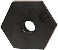 Mitee-Bite - 18 to 24mm Hex, 1/2-13 Stud Thread, Irregular Hex Clamp - 0.394" Hex Height, 4,000 Lb Holding Force, 1" Thread Length, 65 Ft/Lb Torque - Makers Industrial Supply