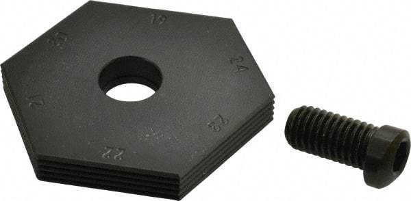 Mitee-Bite - 19 to 24mm Hex, 1/2-13 Stud Thread, Irregular Hex Clamp - 0.394" Hex Height, 4,000 Lb Holding Force, 1" Thread Length, 65 Ft/Lb Torque - Makers Industrial Supply