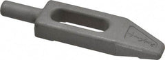 Mitee-Bite - 3/8" Stud, Stainless Steel, Plain Strap Clamp - 0.86" Travel, 3-5/8" OAL x 0.89" Wide x 7/16" High, Tapered Nose - Makers Industrial Supply