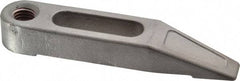 Mitee-Bite - 1/2-13 Stud, Stainless Steel, Plain Strap Clamp - 1.36" Travel, 5" OAL x 1" Wide x 3/4" High, Tapered Nose - Makers Industrial Supply