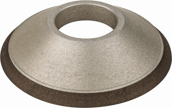 Made in USA - 3-1/2" Diam, 1-1/4" Hole Size, 3/4" Overall Thickness, 220 Grit, Type 15 Tool & Cutter Grinding Wheel - Very Fine Grade, Diamond - Makers Industrial Supply