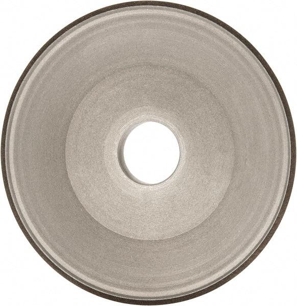 Made in USA - 6" Diam, 1-1/4" Hole Size, 3/4" Overall Thickness, 100 Grit, Type 15 Tool & Cutter Grinding Wheel - Fine Grade, Diamond - Makers Industrial Supply