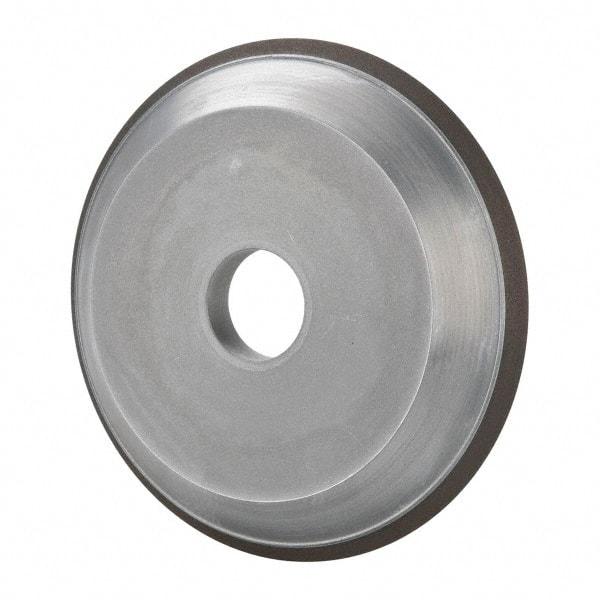 Made in USA - 6" Diam, 1-1/4" Hole Size, 3/4" Overall Thickness, 220 Grit, Type 15 Tool & Cutter Grinding Wheel - Very Fine Grade, Diamond - Makers Industrial Supply