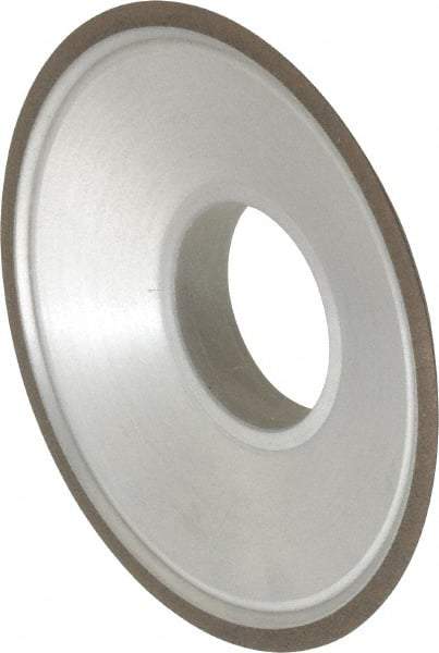 Made in USA - 3-1/2" Diam, 1-1/4" Hole Size, 3/4" Overall Thickness, 150 Grit, Type 15 Tool & Cutter Grinding Wheel - Very Fine Grade, Diamond - Makers Industrial Supply