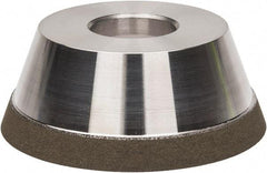 Made in USA - 3-3/4" Diam, 1-1/4" Hole Size, 1-1/2" Overall Thickness, 150 Grit, Type 11 Tool & Cutter Grinding Wheel - Very Fine Grade, CBN - Makers Industrial Supply