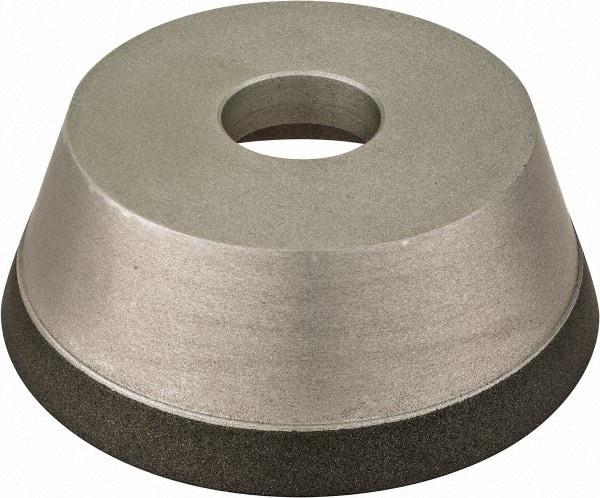 Made in USA - 5" Diam, 1-1/4" Hole Size, 1-3/4" Overall Thickness, 150 Grit, Type 11 Tool & Cutter Grinding Wheel - Very Fine Grade, CBN - Makers Industrial Supply