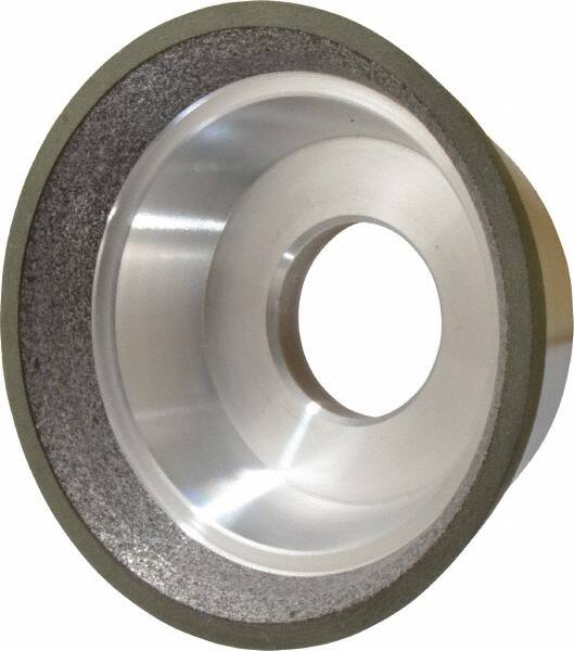 Made in USA - 3-3/4" Diam, 1-1/4" Hole Size, 1-1/2" Overall Thickness, 150 Grit, Type 11 Tool & Cutter Grinding Wheel - Very Fine Grade, CBN - Makers Industrial Supply